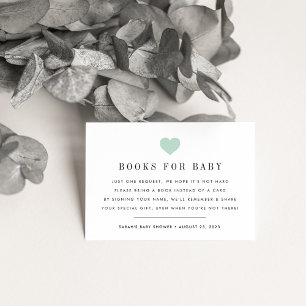 Book Request Baby Shower Invitation Insert Card