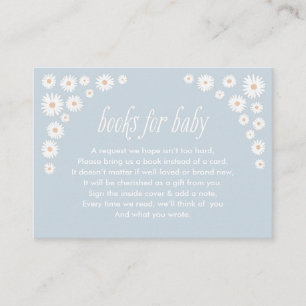 Book Request Boho Daisy Baby Shower Enclosure Card