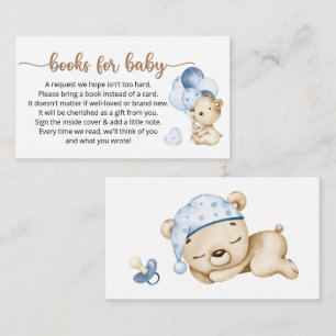 Book Request for Baby Shower Enclosure Card