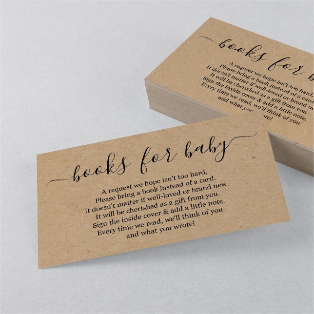 Book Request for Baby Shower Invitation - Rustic (Creator Uploaded)