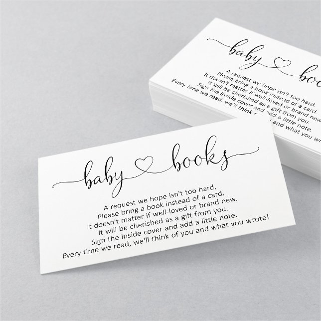 Book Request for Baby Shower Invitation - Simple (Creator Uploaded)