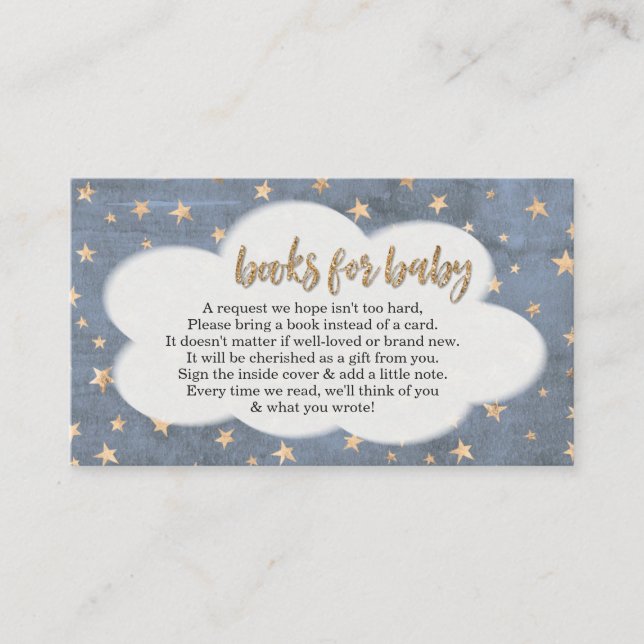 Book Request for Boy's Baby Shower Invitation (Front)