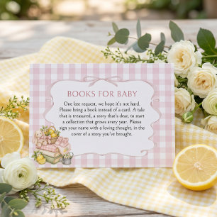 Book Request Lemon Theme Baby Shower Enclosure Card