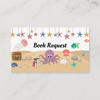 Book Request Under The Sea Enclosure Card