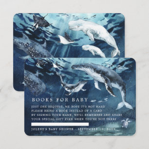 Book Request Under the Sea Ocean Baby Shower Enclosure Card