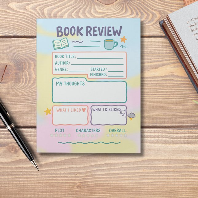 Book Review notes Reading Log Bookish gift (Creator Uploaded)