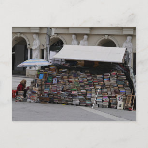 Book seller in Skopje, North Macedonia Postcard