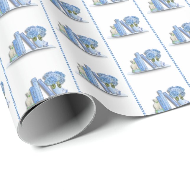 Book Shelf Wrapping Paper (Roll Corner)