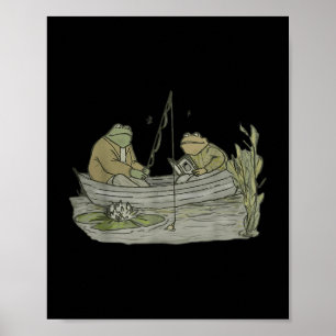 Book Shirt Frog Toad Vintage Book Frog T-shirt.png Poster