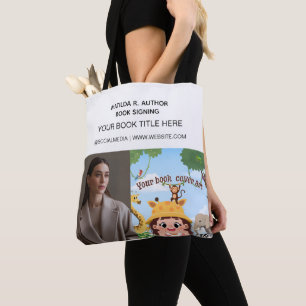 Book Signing   Author Book Launch Promotional Tote Bag