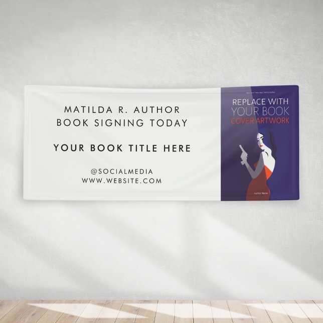 Book Signing | Author Cover Artwork Promotional  Banner (Creator Uploaded)