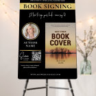 Book Signing Book Cover Author Photo Black & Gold