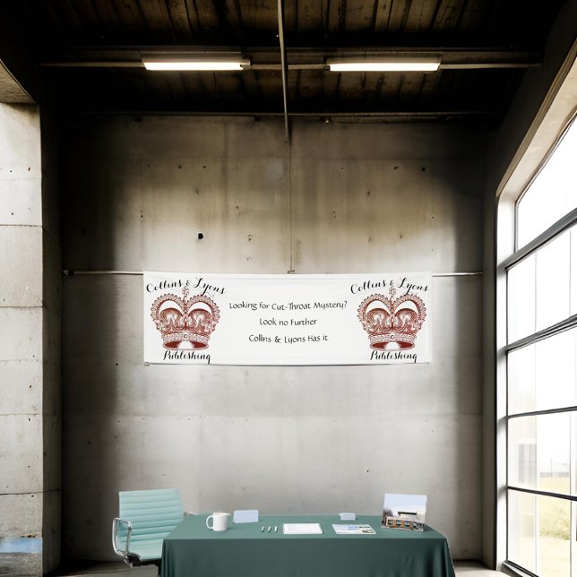 Book Signing Crown Cherry Red Banner (Creator Uploaded)