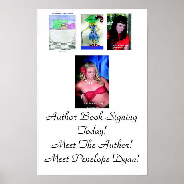 Book signing poster (Front)