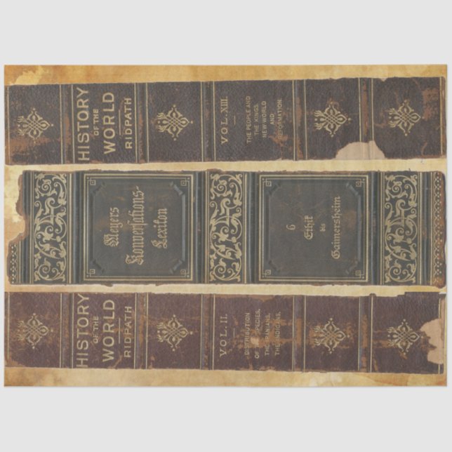 Book Spine Decoupage Paper (Front)