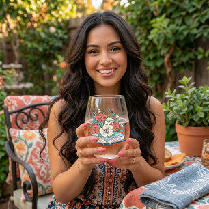 Book Stemless Wine Glass