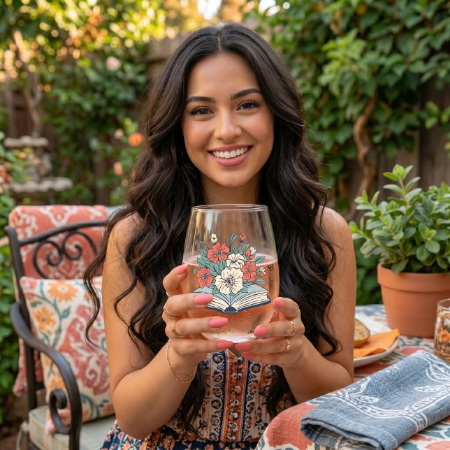 Book Stemless Wine Glass (Creator Uploaded)