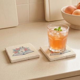 Book Stone Coaster