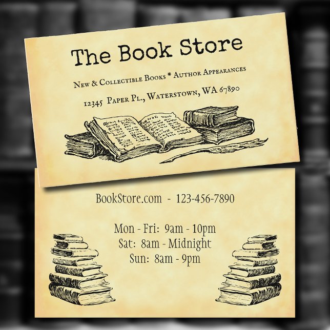 Book Store Custom Business Card (Creator Uploaded)