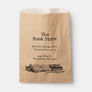 Book Store Custom Small Business Favour Bags