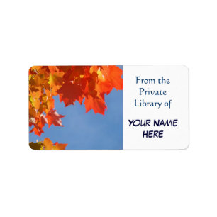 Book Tags custom Autumn From Private Library Books