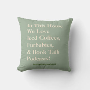 Book Talk Podcast Throw Pillow