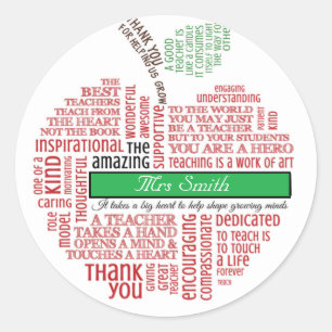 Book Teacher accessories Label