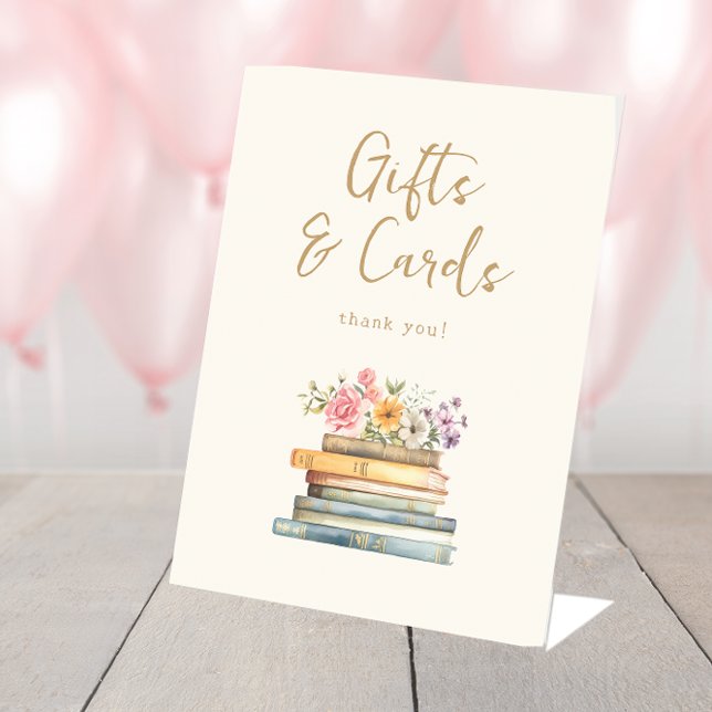 Book Theme Gifts Sign (Book Theme Gifts Sign by Painted Paperie
)