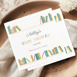 Book Theme Storybook Baby Shower Napkin