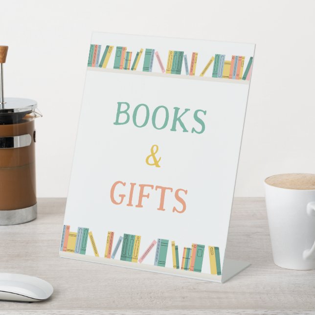 Book Theme Storybook Books and Gifts Sign (In SItu)