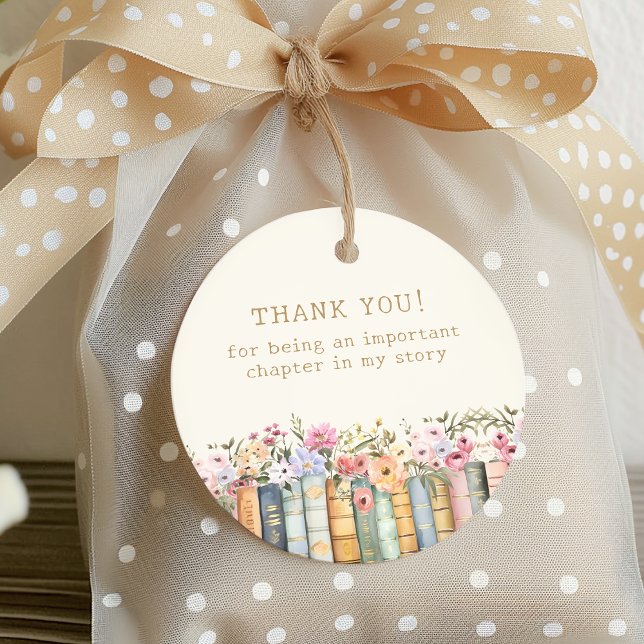 Book Theme Thank You Favour Tags (Book Theme Thank You Favor Tags
)
