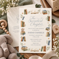 Book Theme The Sweetest Chapter Baby Shower