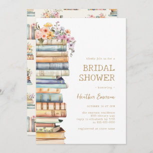 Book Themed Bridal Shower Invitation