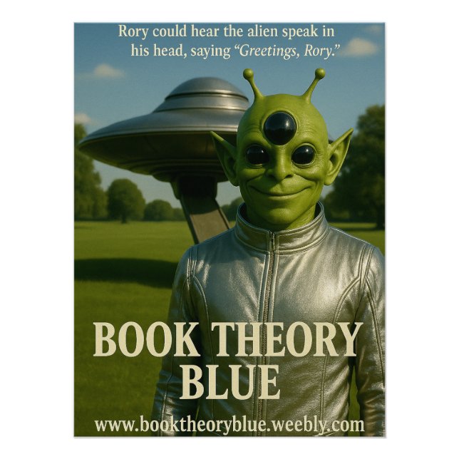 Book Theory Blue alien poster (Front)