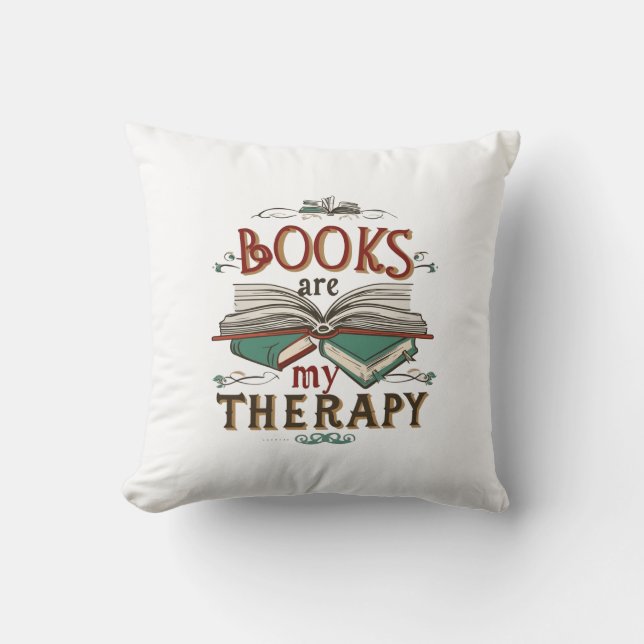 Book Therapy Pillow (Front)