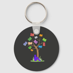 Book Tree- Library Key Ring