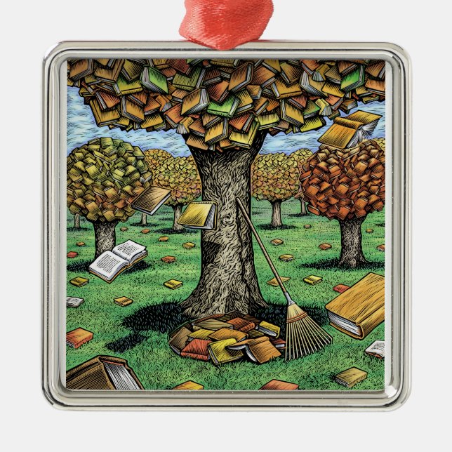 Book Tree Ornament (Front)