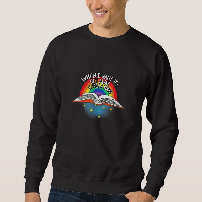 Book Vacation I Love To Read Sweatshirt (Front)