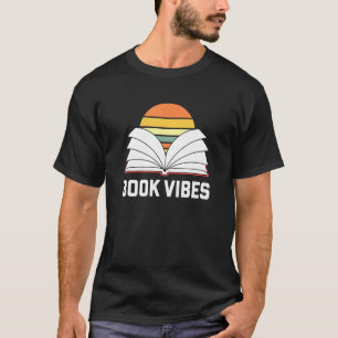 Book Vibes Reading Vintage Sunset T-Shirt