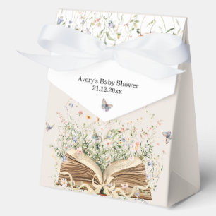 Book Wildflower A New Chapter Begin Baby Shower Favour Box