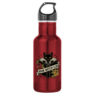 Book Witch Club Cat Logo 532 Ml Water Bottle