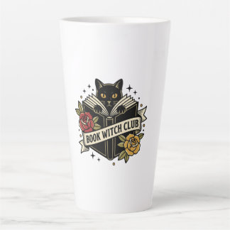 Book Witch Club Cat Logo Latte Mug