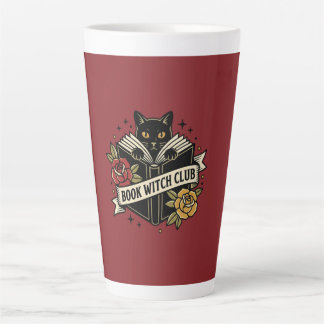 Book Witch Club Cat Logo Latte Mug
