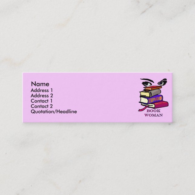 Book Woman Profile Cards (Front)