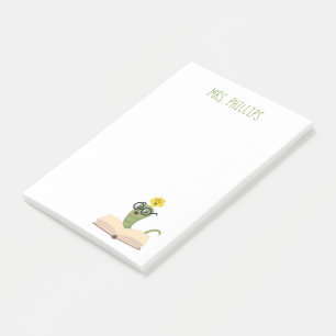 Book Worm post-it notes