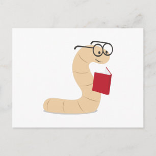 Book Worm Postcard