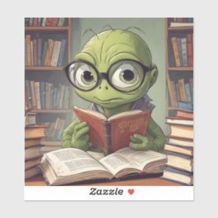 Book Worm Sticker