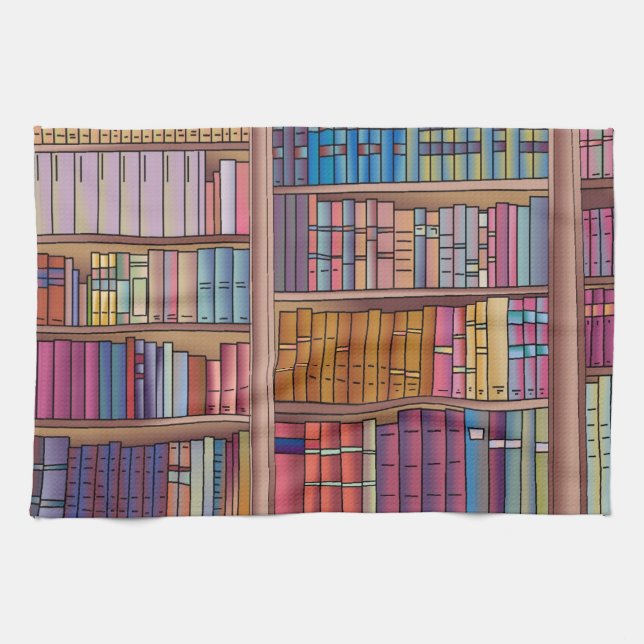 Book Worm Tea Towel (Horizontal)