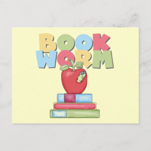 Book Worm Tshirts and Gifts Postcard