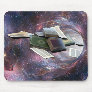 Book Wormhole Mouse Pad